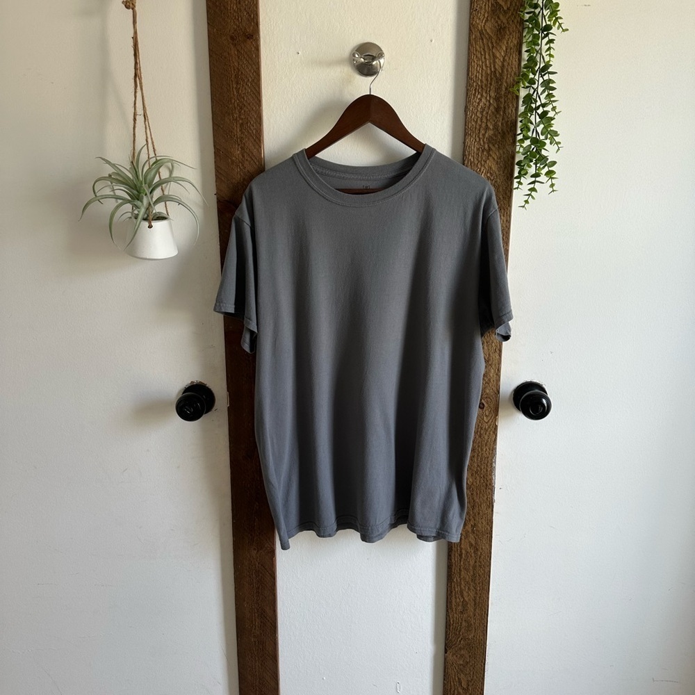 Vintage George Casual Gray Men's Short Sleeve 100% Cotton T-Shirt Size XL